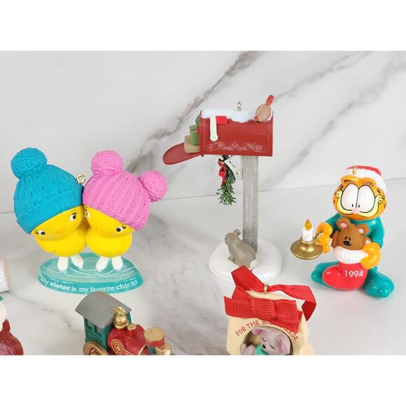 Hallmark Tree Christmas Ornament Lot x30 Figurine Holiday Decor Resin Pewter - Picture 9 of 16